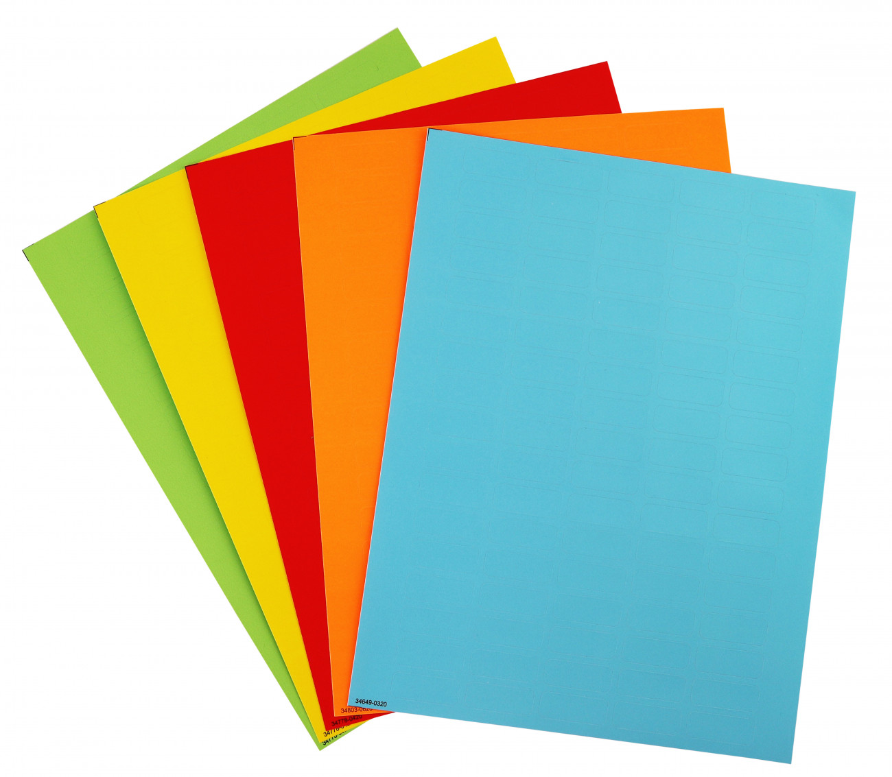 247127-RNBW - Cryo-Babies Labels, Laser Sheet, 1.5 - 2.0ml Tubes